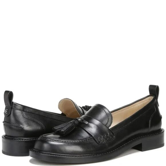 Sam Edelman Black Caylia Chunky Tassel Loafers, Size 7 - Picture 1 of 10